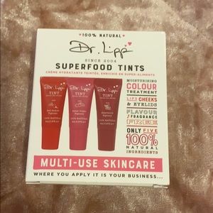 Superfood tints for lips cheeks and eyelids